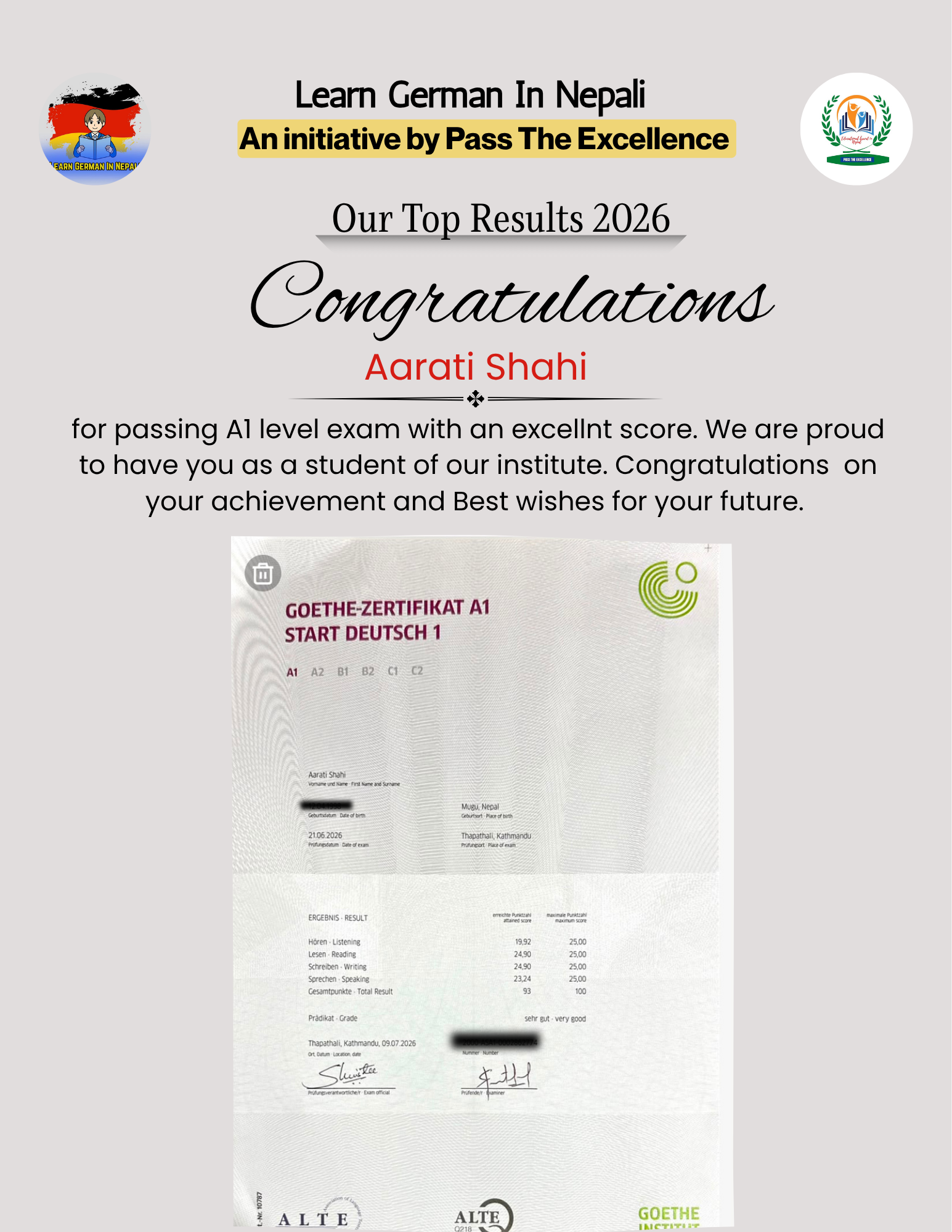 Student Result